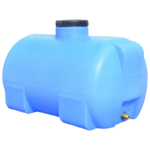 Пластиковая емкость Пласт Бак 85 л горизонтальная, голубая (00-00012459)