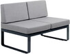 Двомісний диван OXA desire, центральний модуль, сірий граніт (40030007_14_58)