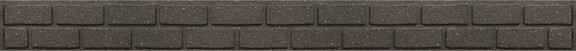 Декоративний бордюр для саду MultyHome, цегла 9х2х120 см, сіро-коричнева (5907736265497)
