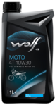 Моторное масло для мотоциклов WOLF MOTO 4T 10W-30, 1 л (1043806)