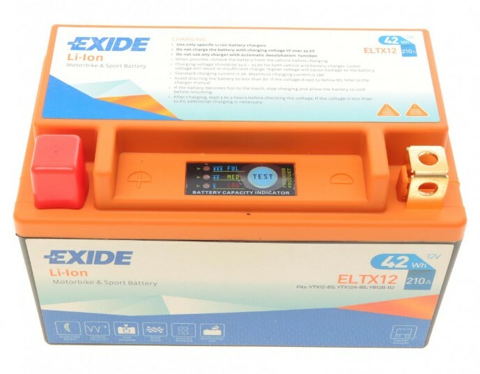 

Аккумулятор EXIDE ELTX12 (Li-ion), 3.5Ah/210A