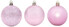 Набор елочных игрушек House of Seasons H&S, 6 см, 30 шт. (розовый) (8720362101673)