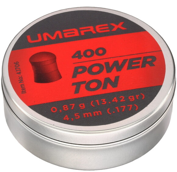 Свинцовые пули Umarex Power Ton, 0.87 гр, калибр 4.5 (177), 400 шт (1003583)