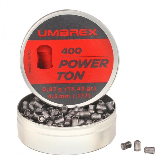 Свинцовые пули Umarex Power Ton, 0.87 гр, калибр 4.5 (177), 400 шт (1003583) изображение 2