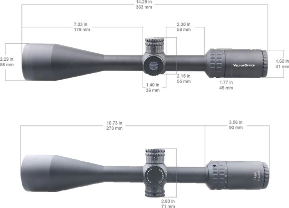 Прицел оптический Vector Optics Hugo 6-24x50, SFP, 25.4 мм (SCOL-31) изображение 9