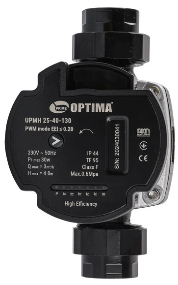 Циркуляционный насос Optima PRIME UPMH 25-40AUTO (27867) изображение 3