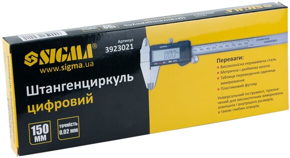Штангенциркуль цифровой Sigma 150 мм (3923021) изображение 7