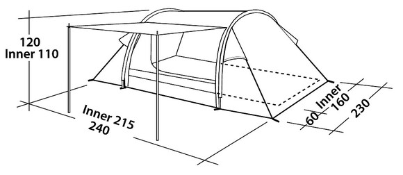 Палатка Easy Camp Cyrus 300 (43252) изображение 6