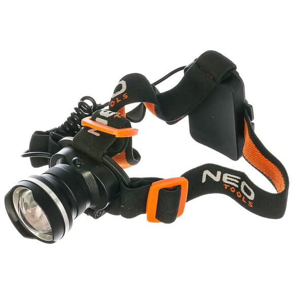 Налобный фонарик NEO Tools 400 люменов, зум, CREE R5, 3xAAA 99-200 изображение 2