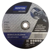 Диск отрезной по металлу Norton 230х22.2 мм (66253371202)