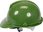 Каска Vorel для захисту голови зелена з матеріалу HDPE (74176)