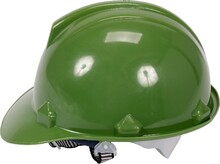 Каска Vorel для защиты головы зеленая из материала HDPE (74176)