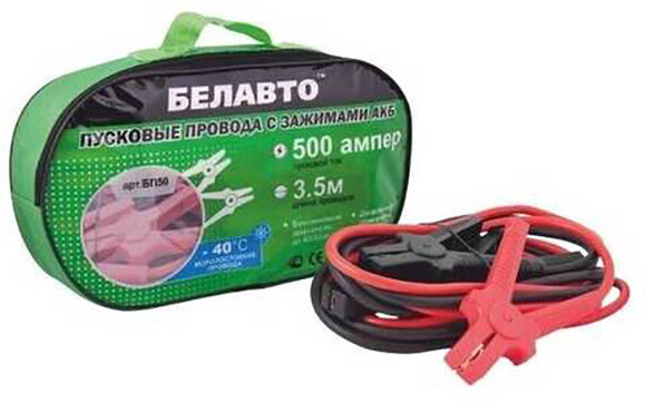 Провода-прикуриватели Belauto 500 A, 3.5 м (BP50) изображение 2