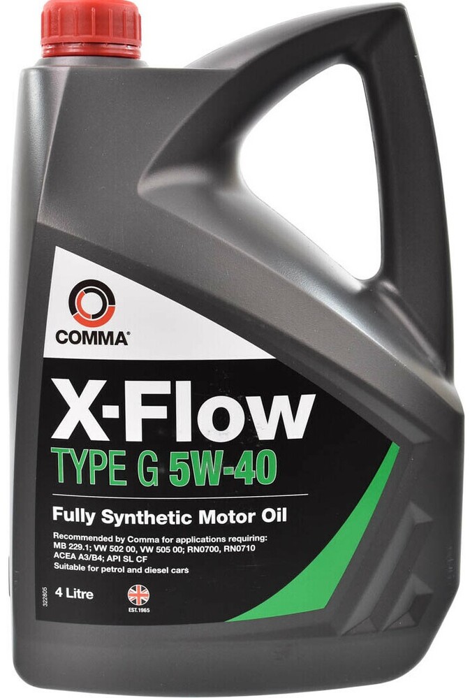 

Моторное масло Comma X-FLOW TYPE G 5W-40, 4 л (XFG4L)