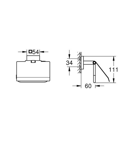 Держатель для туалетной бумаги Grohe QuickFix Start Cube (41102000) (CV033420) изображение 4