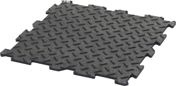 Декоративное модульное напольное покрытие MultyHome Alpha Tile 30х30х0.5 см, черное, уп.10 шт. (5907736265510) изображение 2