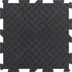 Декоративное модульное напольное покрытие MultyHome Alpha Tile 30х30х0.5 см, черное, уп.10 шт. (5907736265510)