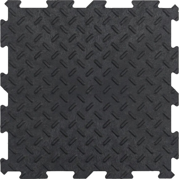 Декоративне модульне покриття для підлоги MultyHome Alpha Tile 30х30х0.5 см, чорне, уп.10 шт. (5907736265510)