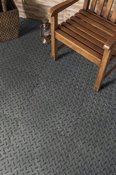Декоративне модульне покриття для підлоги MultyHome Alpha Tile 30х30х0.5 см, чорне, уп.10 шт. (5907736265510) фото 7