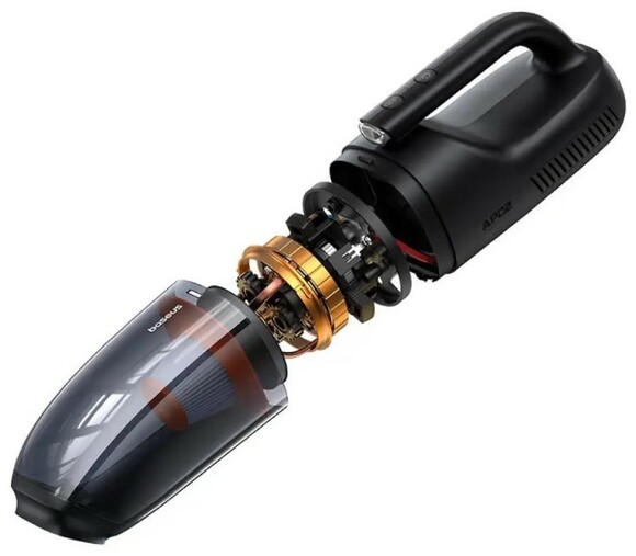 Портативний пилосос Baseus AP02 Handy Vacuum Cleaner (6000pa), Black (C30459600121-00) фото 2