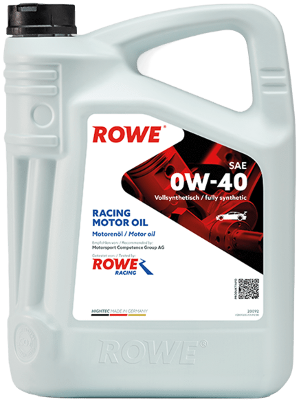 

Моторное масло ROWE HighTec Racing Motor Oil SAE 0W-40, 5 л (20092-0050-99)