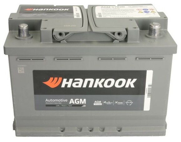 Автомобільний акумулятор Hankook AGM57020 фото 3