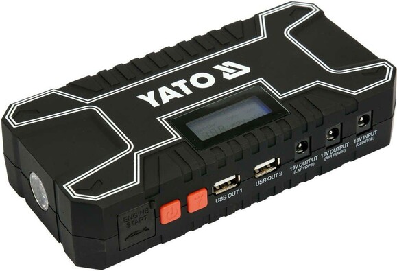 Автономное пусковое устройство Yato 12 a/h LCD (YT-83082) изображение 2