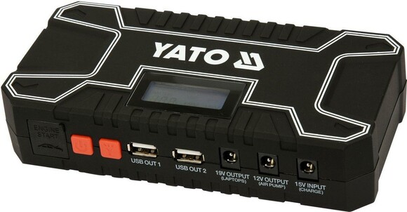 Автономное пусковое устройство Yato 12 a/h LCD (YT-83082) изображение 4