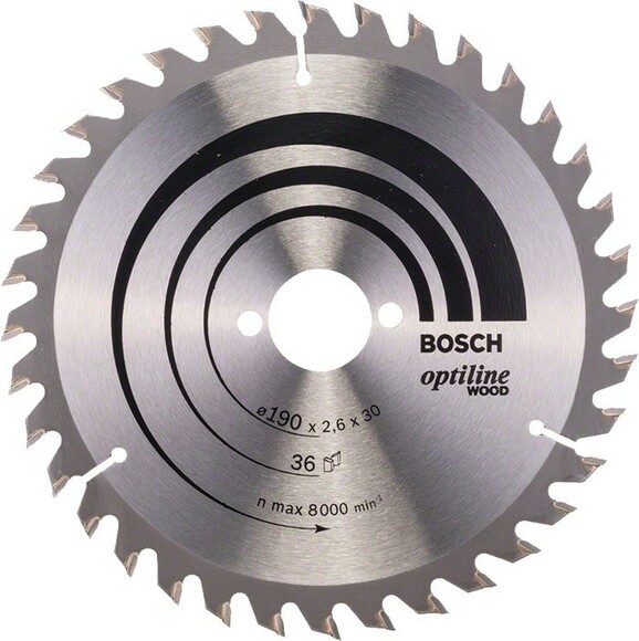 Пильный диск Bosch 190x30 36T Optiline (2608640616)