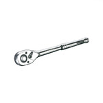 Ключ-трещотка APRO с изогнутой ручкой CrV ? 72 T (257016)
