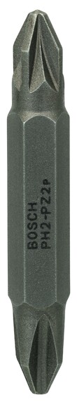 Бита двусторонняя Bosch Extra Hard PH2/PZ2, 45 мм (2607001743)