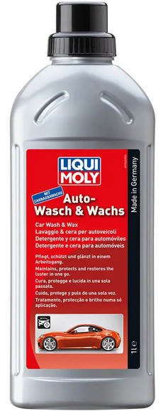 Автомобильный шампунь с воском LIQUI MOLY Auto-Wasch & Wachs, 1 л (1542)