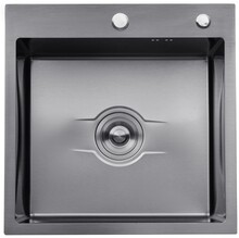 Кухонна мийка Kroner KRP Derby PVD-5050HM, 2.5/0.5 мм (CV027240)