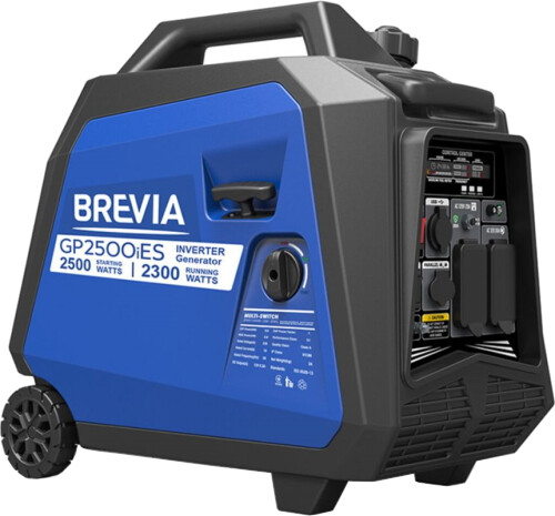 

Генератор инверторный бензиновый BREVIA GP2500iES, с автозапуском