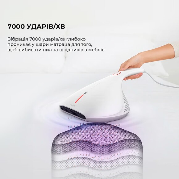 Пылесос для мягкой мебели Deerma Handheld Anti-mite Vacuum Cleaner (CM800) изображение 6