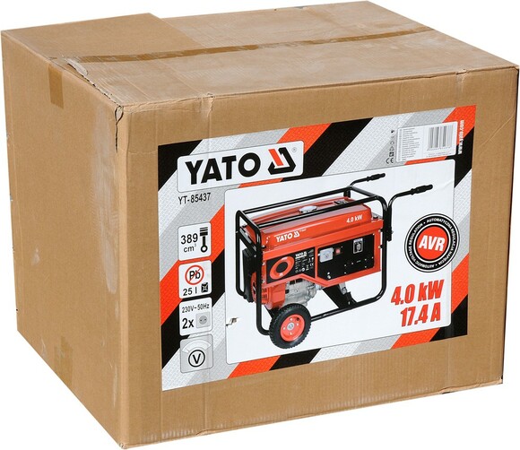 Бензиновий генератор Yato YT-85437 фото 2
