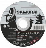 Диск отрезной SAMURAY 125х22.23 мм, t= 1.2 мм по металлу/нерж. стали (60V127)