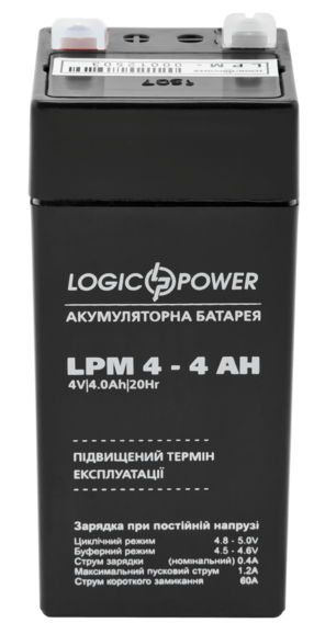 Аккумулятор AGM LPM 4-4 AH изображение 2