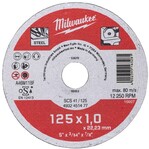 Диск відрізний по металу Milwaukee SCS 41 / 125х1, 125 мм (4932451477)