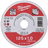 Диск отрезной по металлу Milwaukee SCS 41/125х1, 125 мм (4932451477)