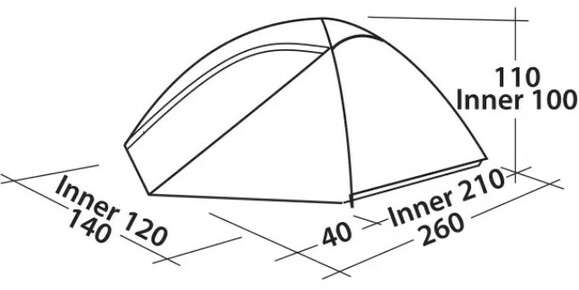 Палатка Easy Camp Meteor 200 Rustic Green (120392) изображение 2