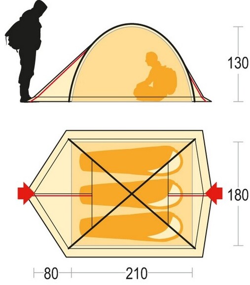 Палатка Ferrino Kalahari 3 Green (923855) изображение 3