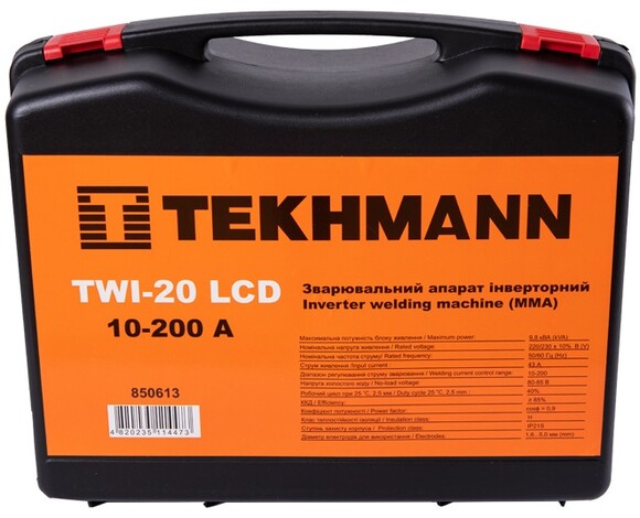 Зварювальний апарат Tekhmann TWI-20 LCD (850613) фото 8