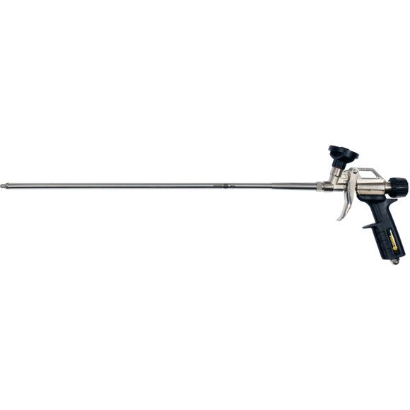 Пістолет для монтажної піни Vorel 500 мм алюмінієвий з подовженими соплом (9165)