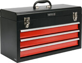Ящик для инструмента Yato металлический с 3-мя шухлядами 218х300х520 мм (YT-08873)
