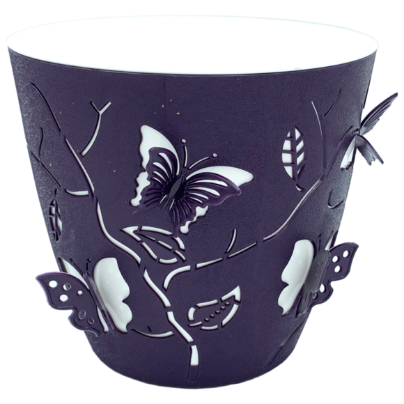 Горщик для квітів Alyaplastik 3D 2.5 л, темно-фіолетовий (00-00010362)