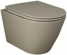Унітаз підвісний RAK Ceramics FEELING, безободковий з сидінням Soft Close (RSTSC3901514 + RST23514A)