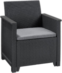 Комплект садовой мебели Keter Elodie 2x chair, графит (255769)