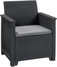 Комплект садових меблів Keter Elodie 2x chair, графіт (255769)