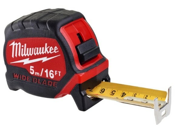 Рулетка метрична MILWAUKEE футова WIDE BLADE, 5 м - 16 фт (4932471817) фото 3